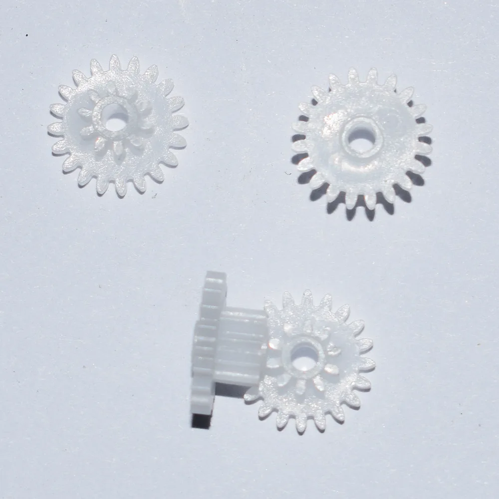 

10/100/1000pcs 20+10teeth 2mmhole OD 11mm double plastic gears/reduction gear/diy toy part technology model parts rc car 20102B