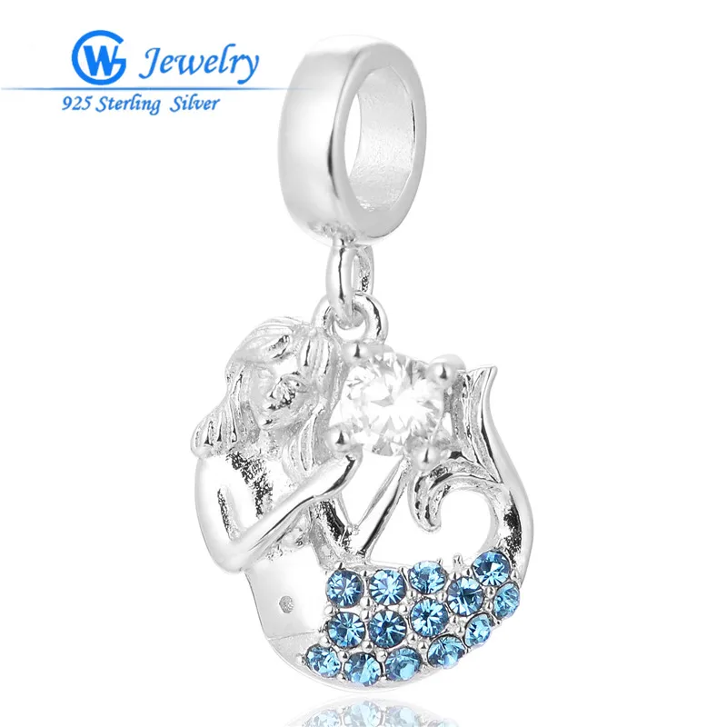 

Fashion Jewelry Collection Little Mermaid 925 Silver Sterling Pendant Gift For Girls Gw Fine Jewellery S405