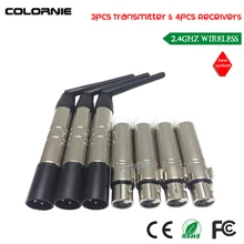 DHL Светодиодное освещение Беспроводной DMX Беспроводной XLR приемник передатчик мужской/женский палки
