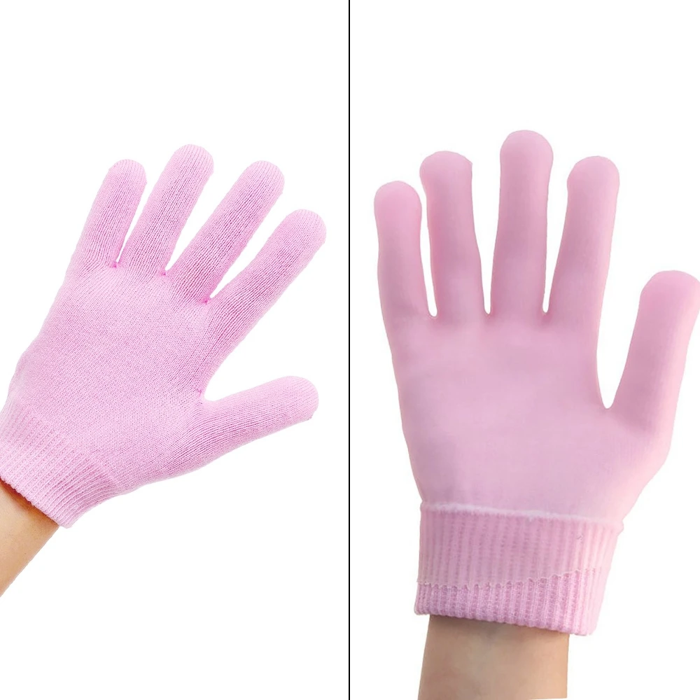 Розовый гель увлажняющие перчатки силиконовые и хлопковые домашние чистящие перчатки маска безликая Красота Ручная маска уход за кожей рук Высокое качество