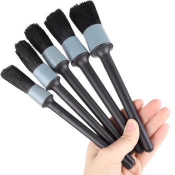 

1Pcs Wheels Dashboard Car Detailing Brush Cleaning Natural Boar Hair Brushes Auto Detail Tools Products Car Accessories