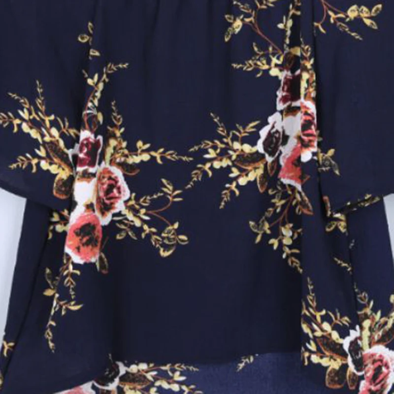 Майка женская шифоновая блузка 2018 Новая летняя рубашка с коротким рукавом 2017 Цветочный Цветок Свободный Женский Топ жилет женская рубашка