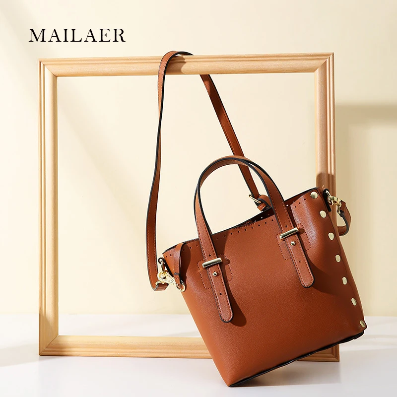 

MAILAER Bag female 2018 autumn new PU female bag fashion shoulder bag simple handbag wild Messenger bag