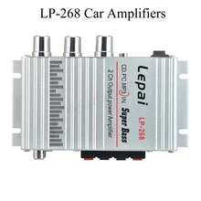 LEPY LP-268 Hi-Fi супер бас MP3 iPod CD плеер 12 В Автомобильные усилители стерео автомобильный усилитель серебро 20WX2 для компьютера DVD плеер