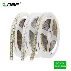 [Dbf] SMD 2835 гибкие Светодиодные ленты 243led/M 1215 светодиодов белый/теплый белый/rgb dc12v 5 м IP20-Водонепроницаемый ярче, чем 3528 полосы