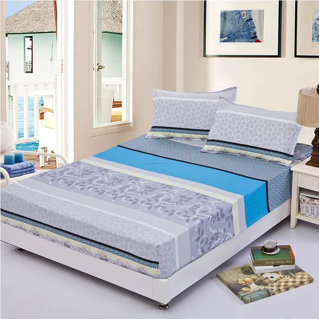 2016 Bed Fitted Sheet Rubber Bed Sheet 120*200cm/150*200cm/180*200cm