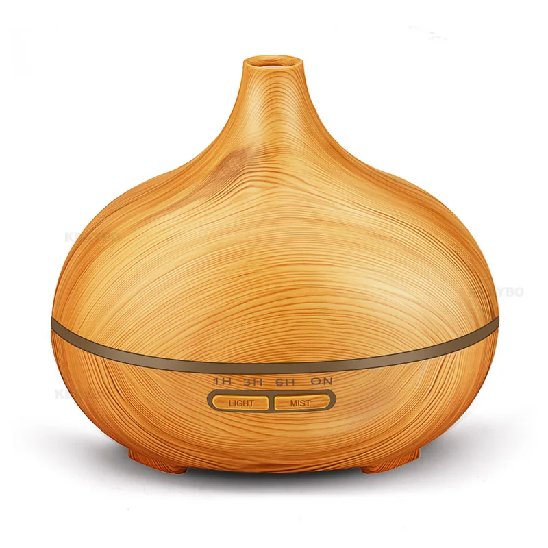 300ml Air Humidifier Essential Oil Diffuser Aroma Lamp Aromatherapy Electric Aroma Diffuser Mist Maker for Home-Wood - Цвет: Light Wood