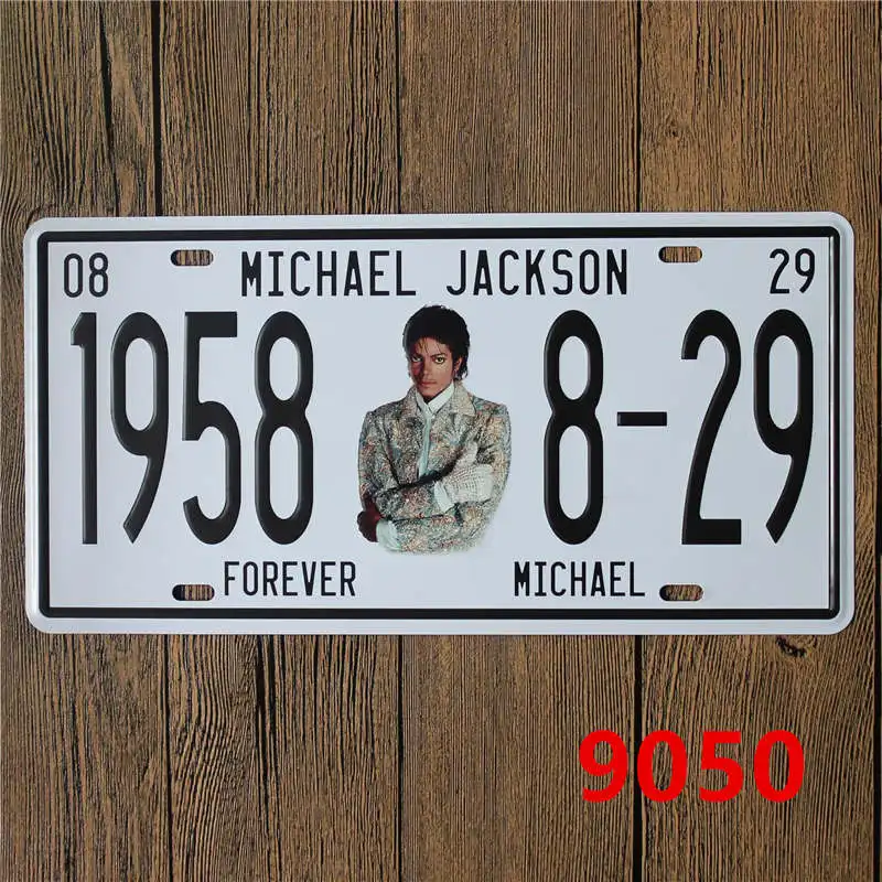 15x30 см Майкл Джексон номерные знаки для мотоциклов ретро книги по искусству стены доска с рисунком, кофе металла табличка, пластинка металла Винтаж паб - Цвет: 9050