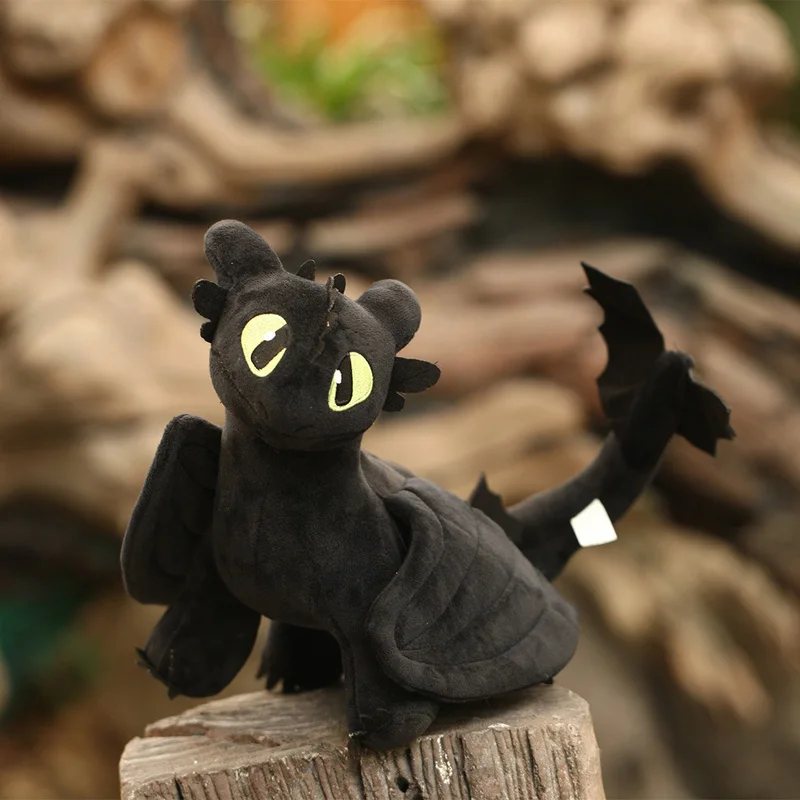 

2019 How To Train Your Dragon Toys Night Fury Dragon Plush Doll Toys 35cm Plush Toys Toothless Dragon