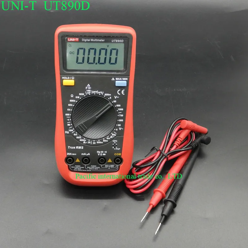 

True RMS Digital Multimeter UNI-T UT890D AC/DC frequency multimeter Ammeter Multitester