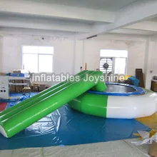 Free Shipping Dia 3m 0.9mm Inflatable Water Trampoline Water Jumping Bed Jumping Trampoline With A Free Blower