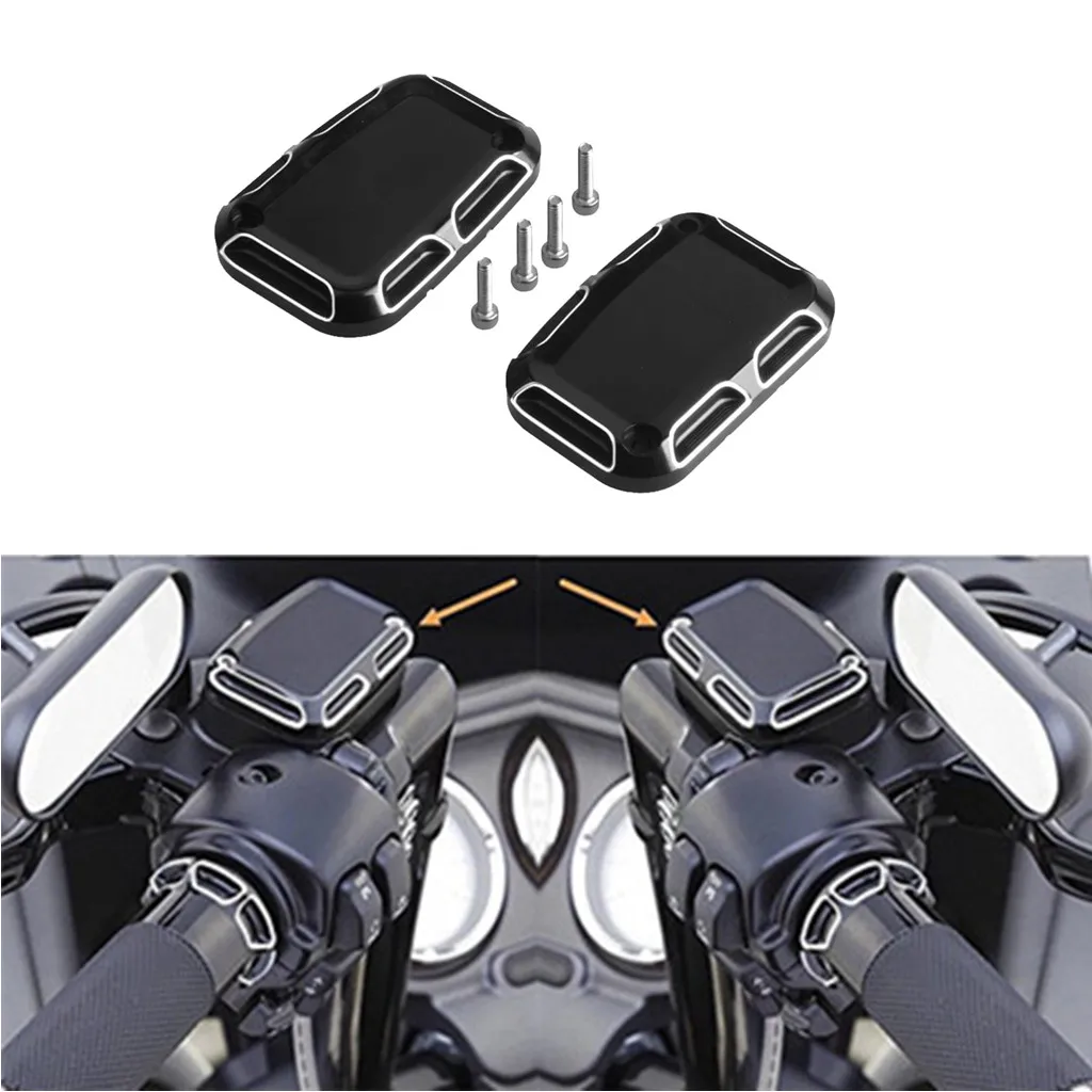 2 Pieces Front Left Right Brake Reservoir Cylinder Cover for   Electra Brake Master Cylinder Fluid Reservoir Cap