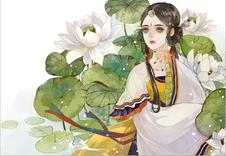 Коллекция персональной живописи Fanhua Changle старинная красота иллюстрации красивая