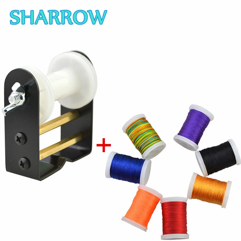 

1Set 120m/Roll Bowstring Serving Thread Line + Metal Bowstring Serving Jig Server Jig Tool For Bow Shooting Archery Accessories