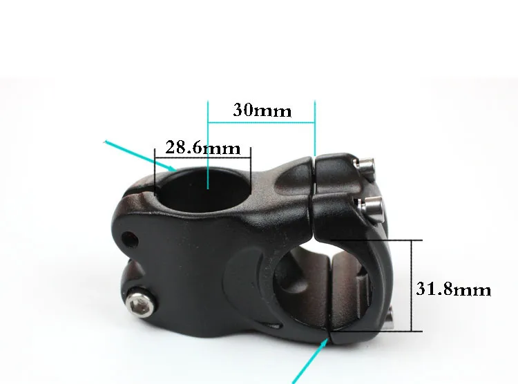 Выберите алюминиевый 6061 Fat Bike Stem 31 8 мм короткий матовый черный Mtb 30 Аксессуары для