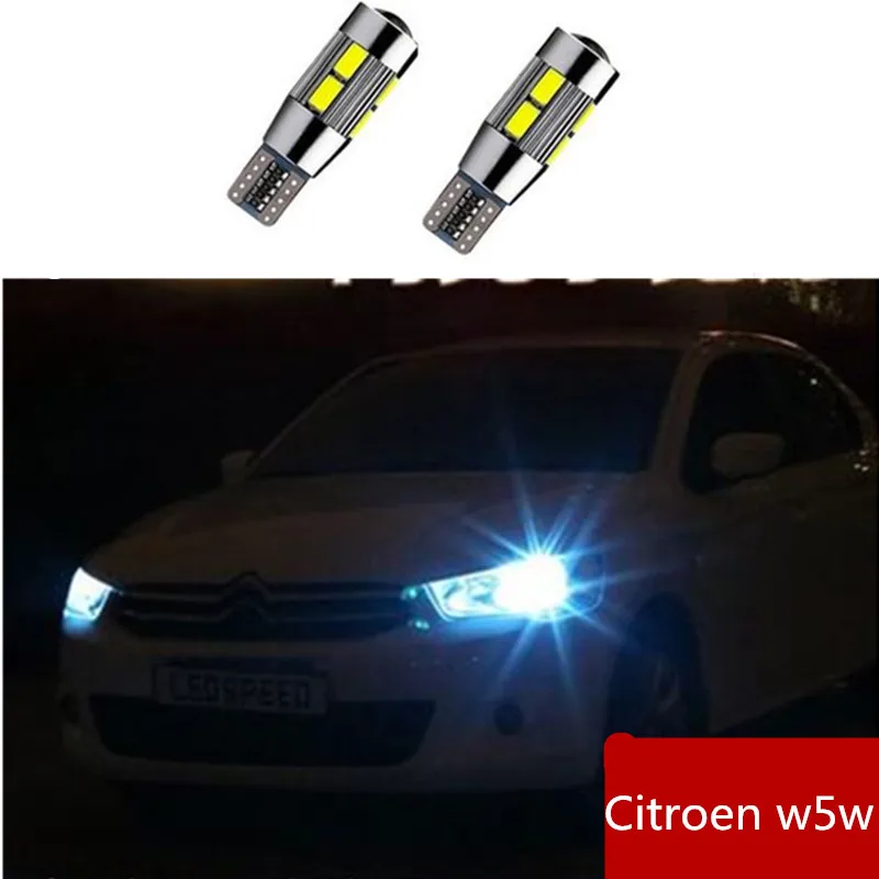 

2x Canbus T10 W5W 5630 SMD 10 LED Car Wedge Lights Lamp Side Parking Clearance Light For Citroen C4 C5 C3 C2 Berlingo Xsara Saxo