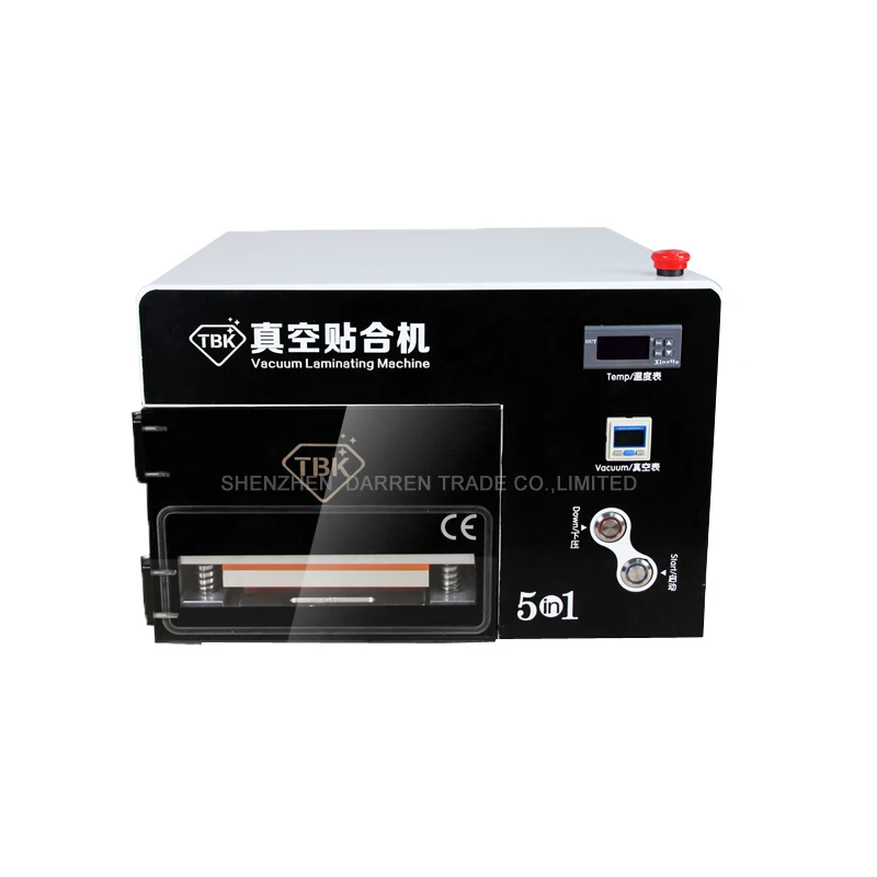 

7''LCD Screen OCA Laminating Machine Vacuum Laminator with Built-in Air Compressor & Vacuum Pump & Debubbler TBK