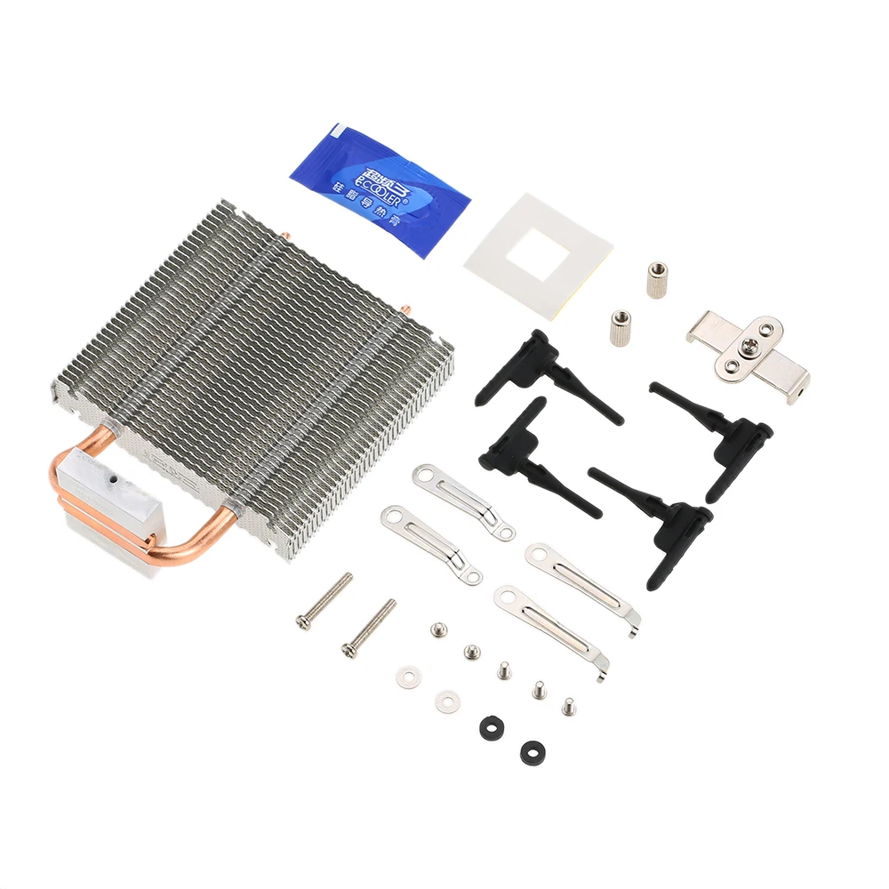 CPU Cooler HB-802 2 Heatpipes Radiator Aluminum Heatsink Motherboard/Northbridge Cooler Cooling Support 80mm CPU Fan