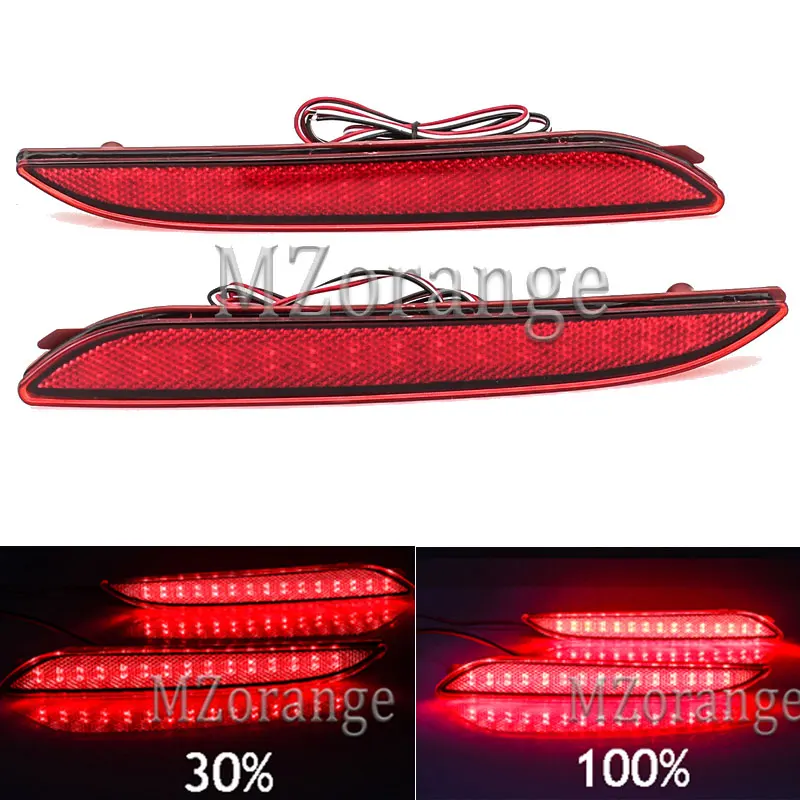 

MZORANGE 2PCS Tail light for KIA FORTE 2014 LED Tail Rear Bumper Reflector Light Car Truck 12V Brake Stop Lamp Rear Fog Lamp RED