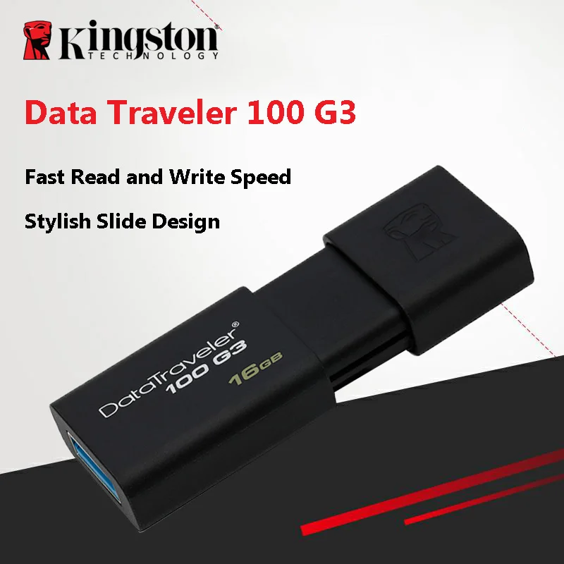 Kingston USB флеш-накопители 8 ГБ 16 ГБ 32 ГБ 64 Гб 128 ГБ USB 3,0 флеш-накопитель высокоскоростные флеш-накопители DT100G3