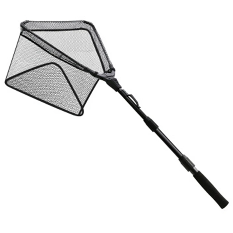 

HOT-Light Net Foldable Landing Net Pole Casting Network Trap Fishing Nets Fish Tackle Tool Fish Tools Triangular Folding Dip N
