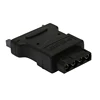 Adaptateur d'alimentation SATA 15 broches mâle vers 4 broches IDE Molex femelle, convertisseur de prise pour PC, ATX EPS PSU vers IDE disque dur ► Photo 2/2
