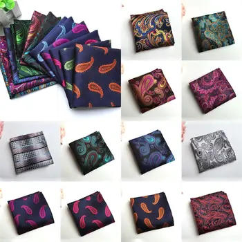 

Mens Colorful Paisley Flower Hanky Gorgeous Jacquard Pocket Square New HZTIE0049