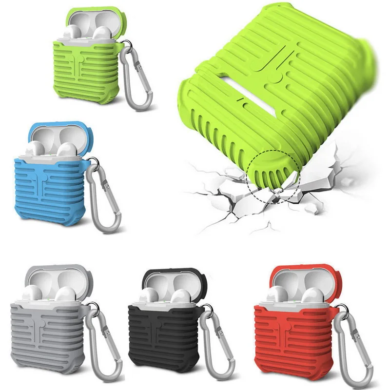 

Soft Silicone Earphones Case Box For Apple Airpods Bluetooth Wireless Earphone Protective Skin Bag For Air Pods Ear Cover Pouch