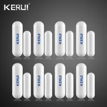 KERUI, беспроводной дверной зазор, окно, магнитный датчик, детектор, напоминание о открывании двери 433 МГц, домашняя система охранной сигнализации