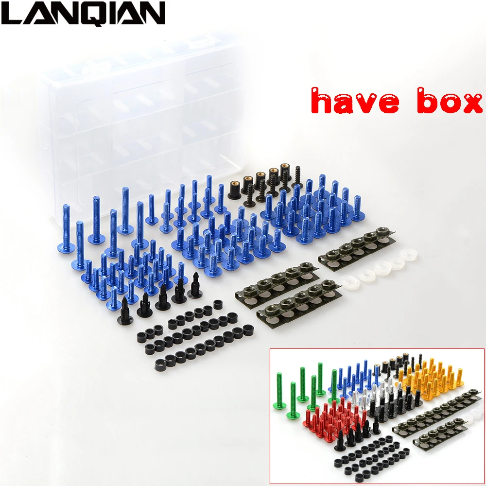 

CNC Aluminum One Set Motorcycle Fairing body work Bolts Screws For Kawasaki ZX7R ZX1100 ZRX1100 ZZR1200 ZG1000