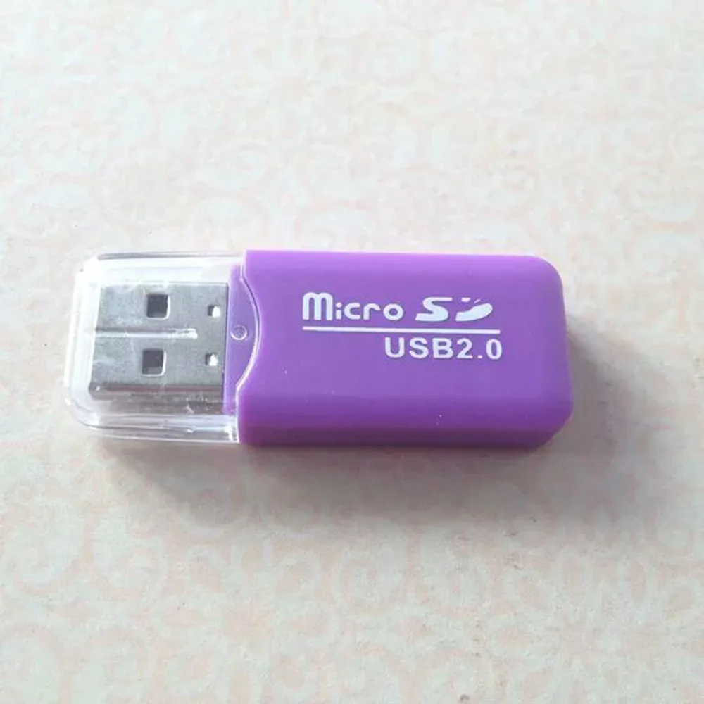 Кардридер 2 шт. USB 2,0 картридер 2 микро-sd TF флэш карты памяти мини адаптер для ноутбука Прямая доставка Jan12