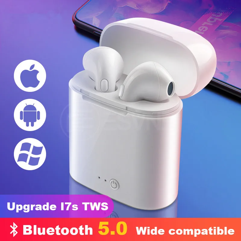 i7s tws Wireless Bluetooth Earphone Headset Stereo Earbud Earphones With Charging Box for Smart Pho - 32990459157