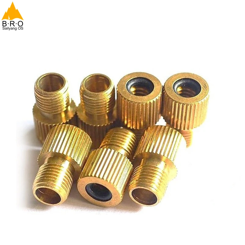 

2Pcs Copper Presta To Schrader Air Pump Bicycle Bike Valve Type Adaptor Gas Nozzle Converter Adapter Bicicleta Tire Tools