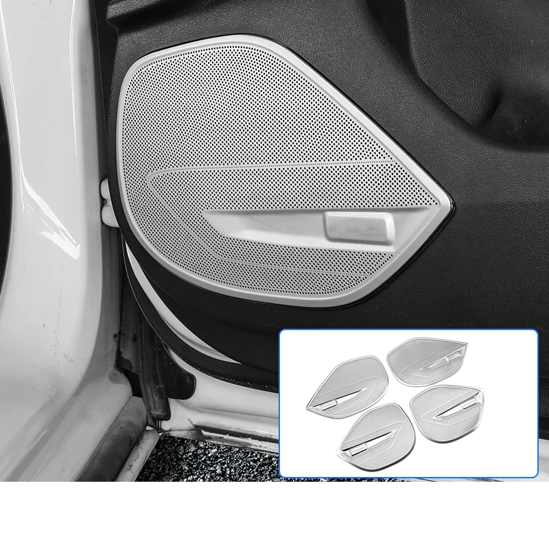 Lsrtw2017 Нержавеющая сталь автомобиля Внутренний дверной звуковой проигрыватель Крышка для Buick Regal Opel Insignia - Название цвета: full encirclement