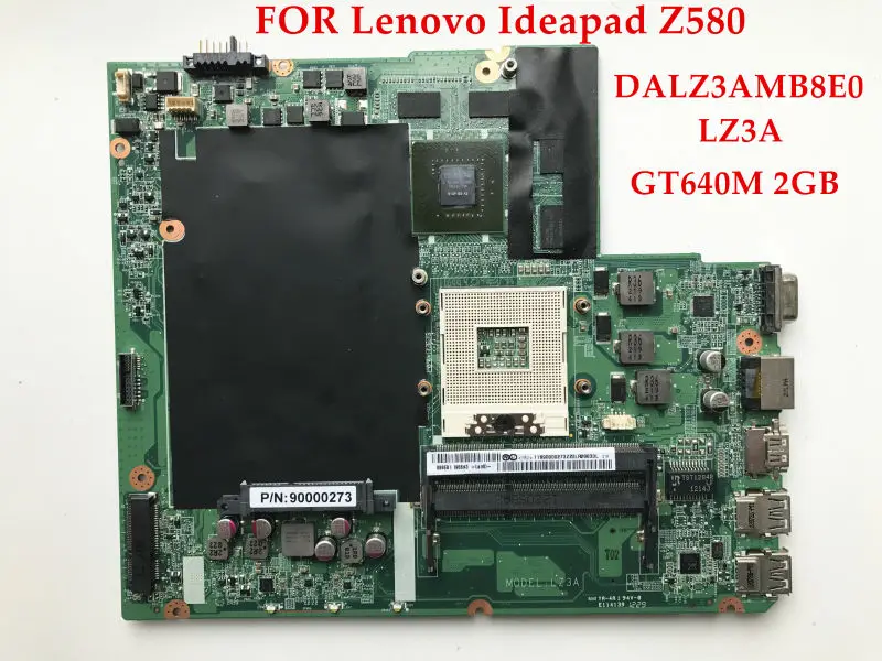 Высокое качество DALZ3AMB8E0 LZ3A для Lenovo IdeaPad Z580 HM76 PGA989 N13P-GS-A2 GT640M 2 ГБ 100% полностью