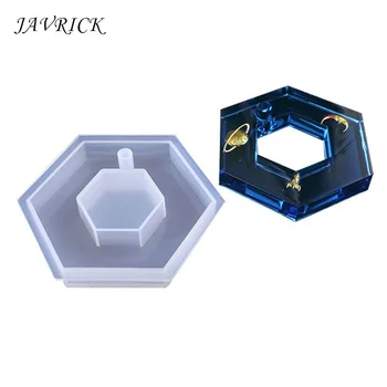 

Heart Square Round Pendant DIY Mold Resin Casing Craft Jewelry Making Tools