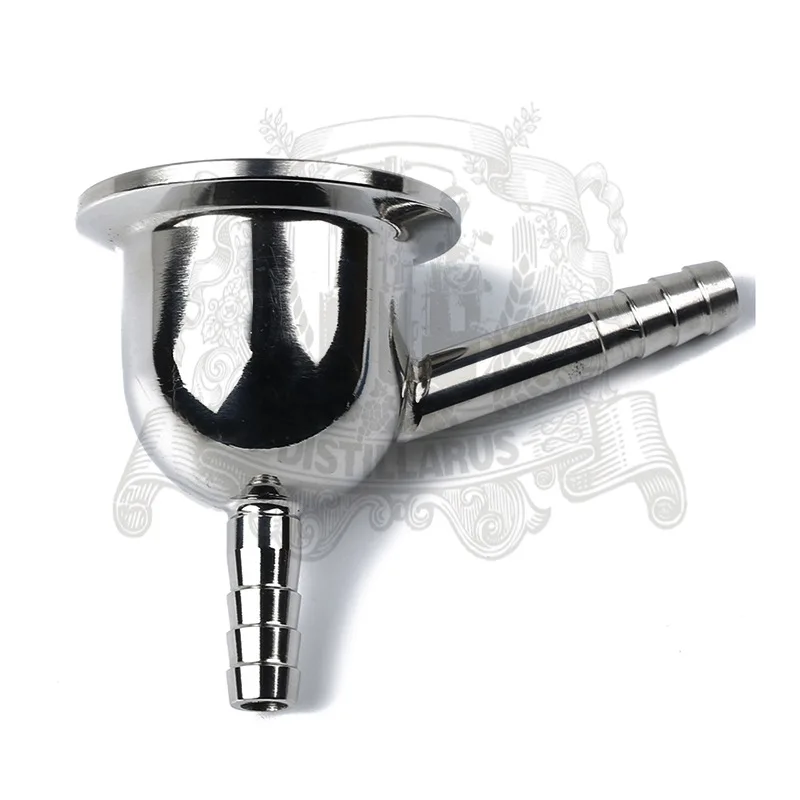 

Tri-clamp reducer 2''(51mm) OD64 x 3/8 "herringbone" with air connector