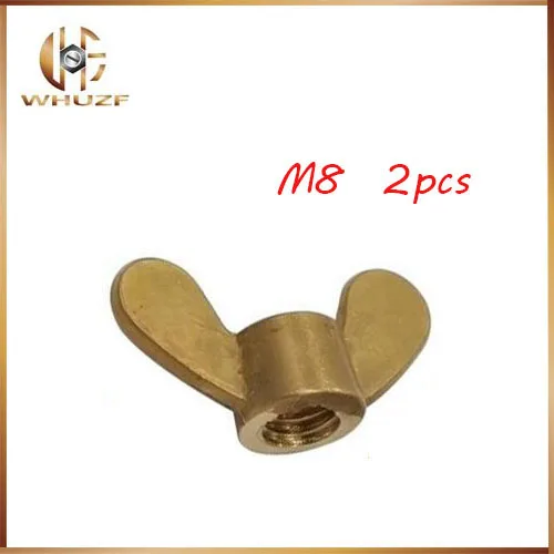 2PCS Copper Butterfly Nut Croissants Hand Tighten Wing Nuts M8 | Обустройство дома