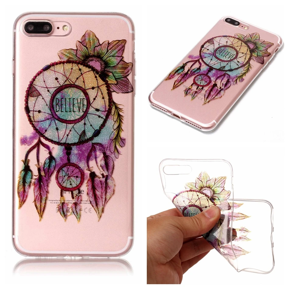 for apple iphone 5g 5s SE 6 6S plus 7 case Flash Glitter Silicone Bling PUG back Transparent phone Cover for iphone 7 plus Coque (2)