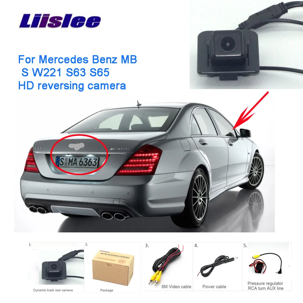 Liislee для Mercedes Benz S W221 S63 S65 S300 S350 парковочная камера заднего вида HD CCD