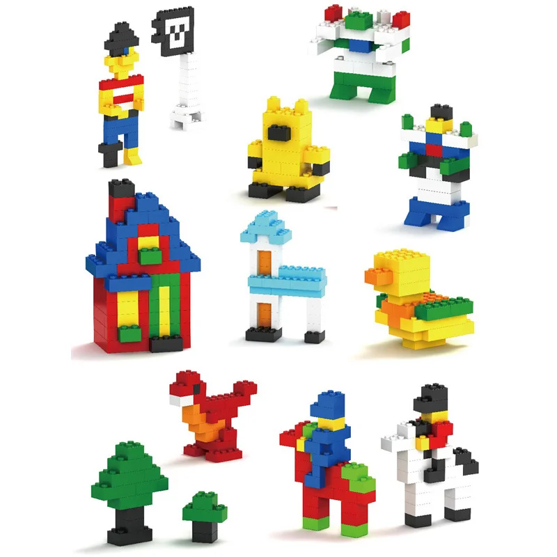 

1000 pcs Building Blocks Legoings City DIY Creative Bricks Bulk Model Figures Educational Kids Toys Compatible All Brand