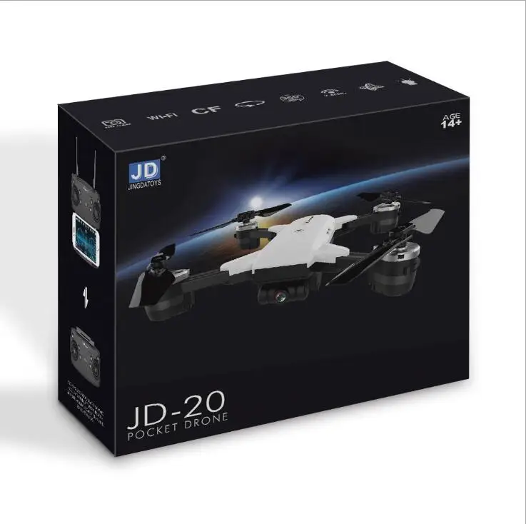 JDRC JD-20 JD20 WIFI FPV With 2MP Wide Angle Camera High Hold Mode RC Drone 