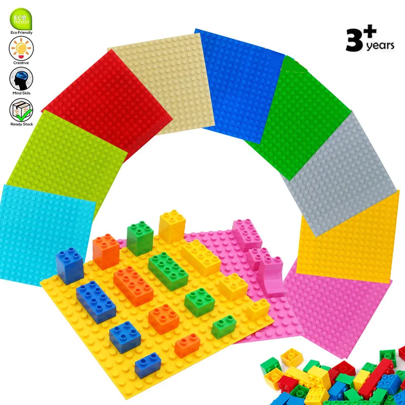 

Diy Base Plates Baseplate Building Blocks Bricks Baby Toys for Children Compatible with Legoingly Duploed Birthday Gifts