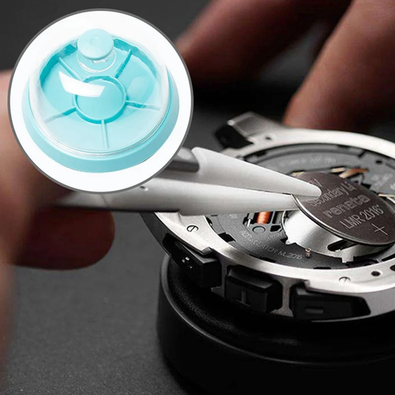 

new 6 Slots Watch Dust Sheet Cover with Tray Wristwatch Movement Watchmaker Repair Tools Spare Protector