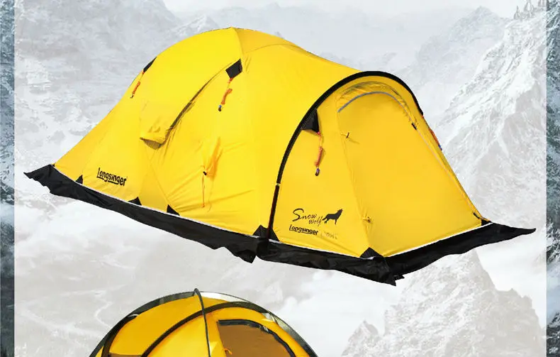 Longsinger/Кремниевая ультра-легкая двухслойная уличная походная палатка зимняя палатка