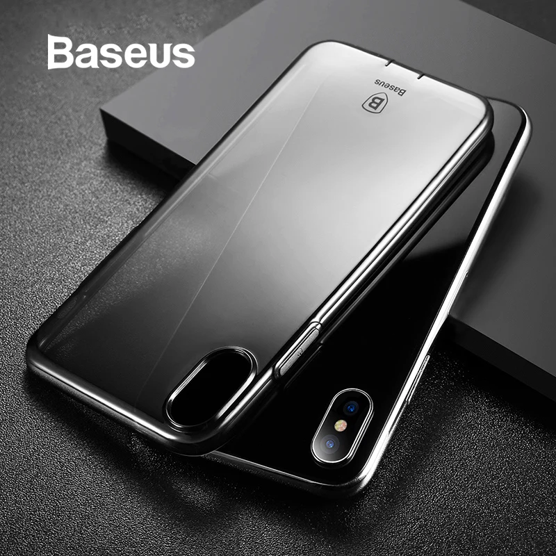 Baseus Transparent Case for iPhone X Dirt-resistant Anti-shock Ultra Thin Clear Soft TPU Silicone Back Cover For iPhone X Case