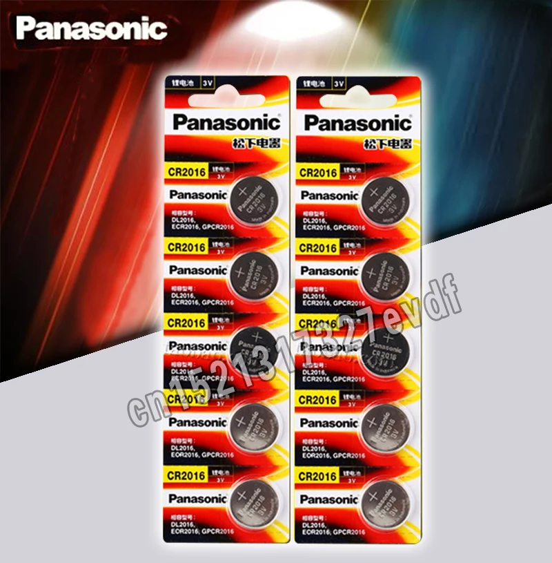 Panasonic Высокое качество литиевая батарея 10 шт./лот 3V li ion cr2016 кнопка батареи часы монета батареи cr 2016 DL2016 ECR2016 GPCR|Часовые батарейки|   | АлиЭкспресс