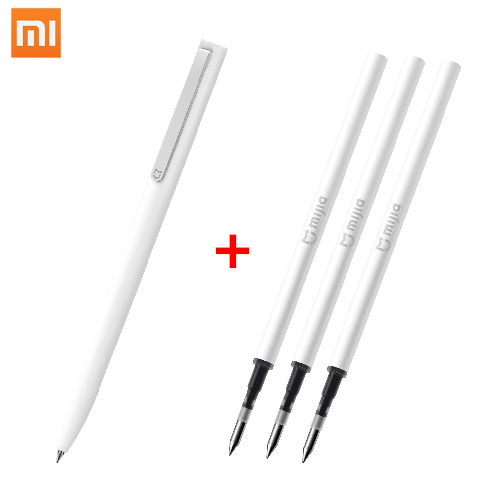 

Xiaomi Sign Pen Gel Pen 0.5mm Black Ink Refill Rolling Roller Ball Mi 9.5mm PREME Smooth Signing BallPoint Pens Caneta Kalem