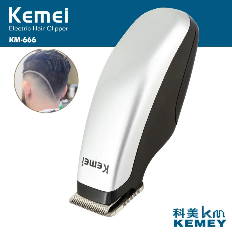 Kemei новый дизайн машинка для стрижки волос с аккумулятором мини триммер бороды