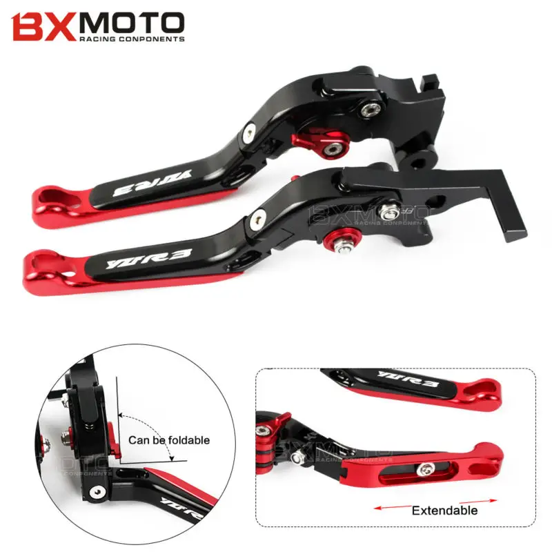 Для Yamaha YZF R3 2014 2015 2016 2017 Мотоцикл CNC регулируемые Складные Выдвижные тормоза